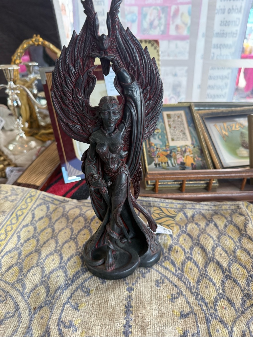 Vintage 2007 Saso Celtic War Goddess Valkyrie Statue Figurine